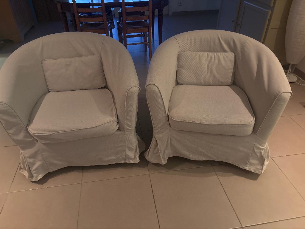 Fauteuils Tullsta, Maison & Meubles, Moins de 75 cm, Enlèvement, Utilisé, 75 à 100 cm
