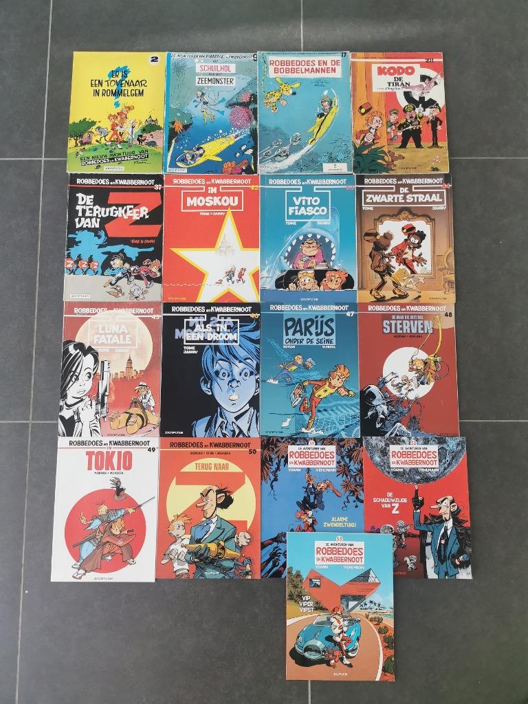 Robbedoes en Kwabbernoot - diverse strips, Meerdere stripboeken, Ophalen of Verzenden, Gelezen