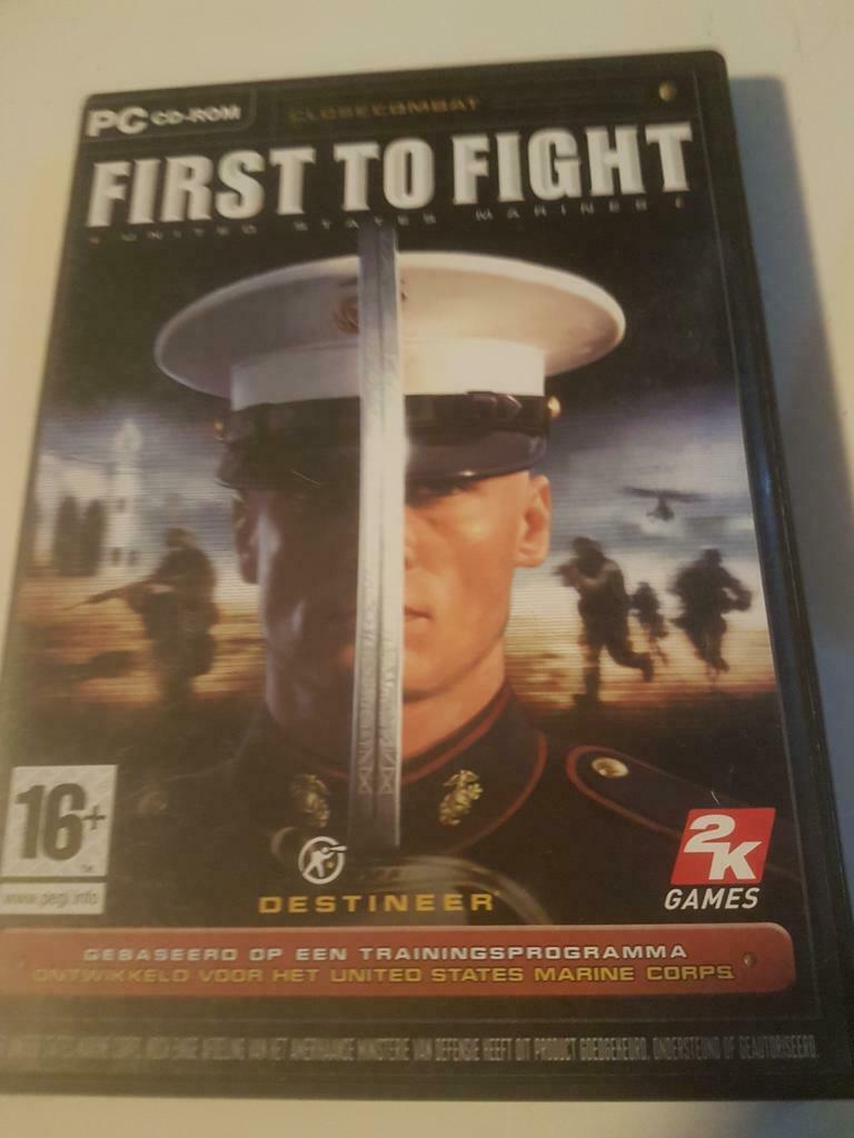 PC CD-Rom First To Fight United States Marines, Ophalen of Verzenden, Gebruikt