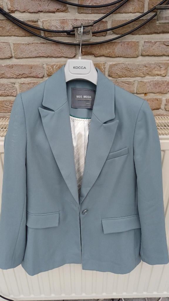 mooie grijs groene blazer, Kleding | Dames, Mos mosh, Ophalen of Verzenden, Zo goed als nieuw, Jasje