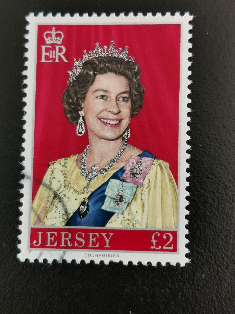Jersey 1977 - Koningin Elizabeth II, Ophalen of Verzenden, Gestempeld