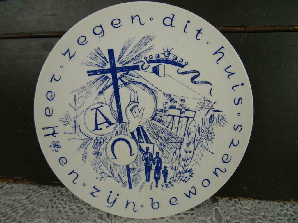 Antieke huiszegen alpha en oméga Antiek curiosa kunst 1900, Ophalen of Verzenden
