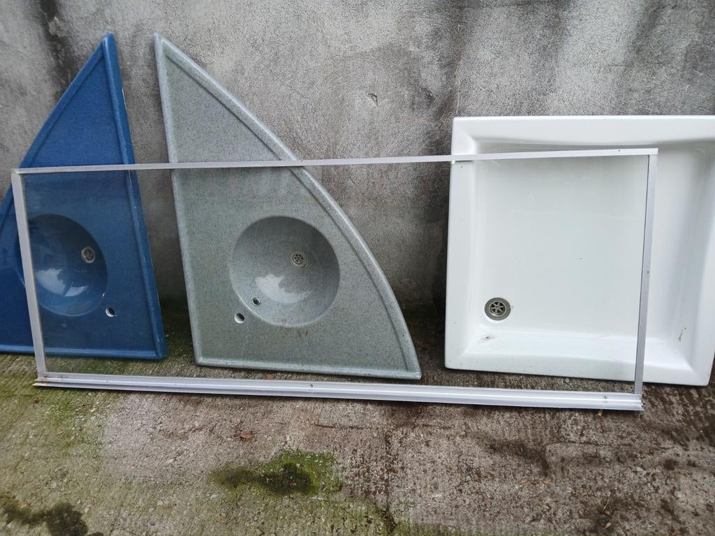 Paroi de douche, Panneau vitré, Vitrail, Enlèvement ou Envoi, 160 cm ou plus