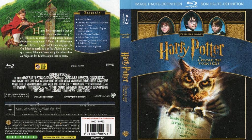 harry potter and the sorcerer student (blu-ray) nieuw, Cd's en Dvd's, Ophalen of Verzenden, Zo goed als nieuw, Science Fiction en Fantasy