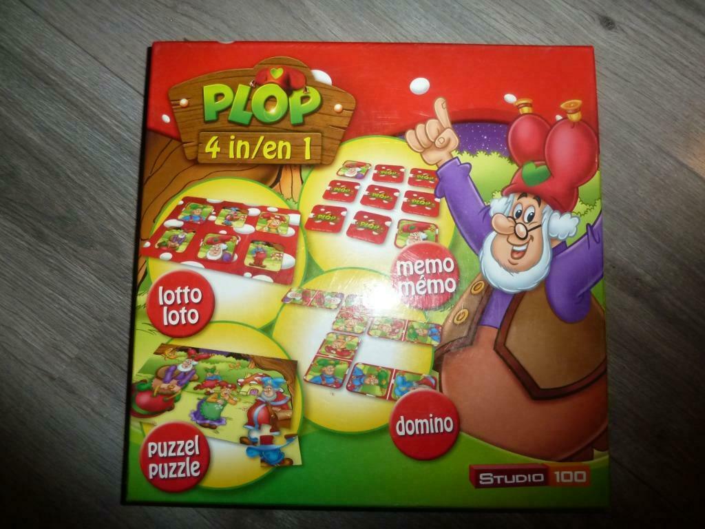 PLOP GEZELSCHAPSSPEL 4 IN 1, Ophalen of Verzenden, Zo goed als nieuw