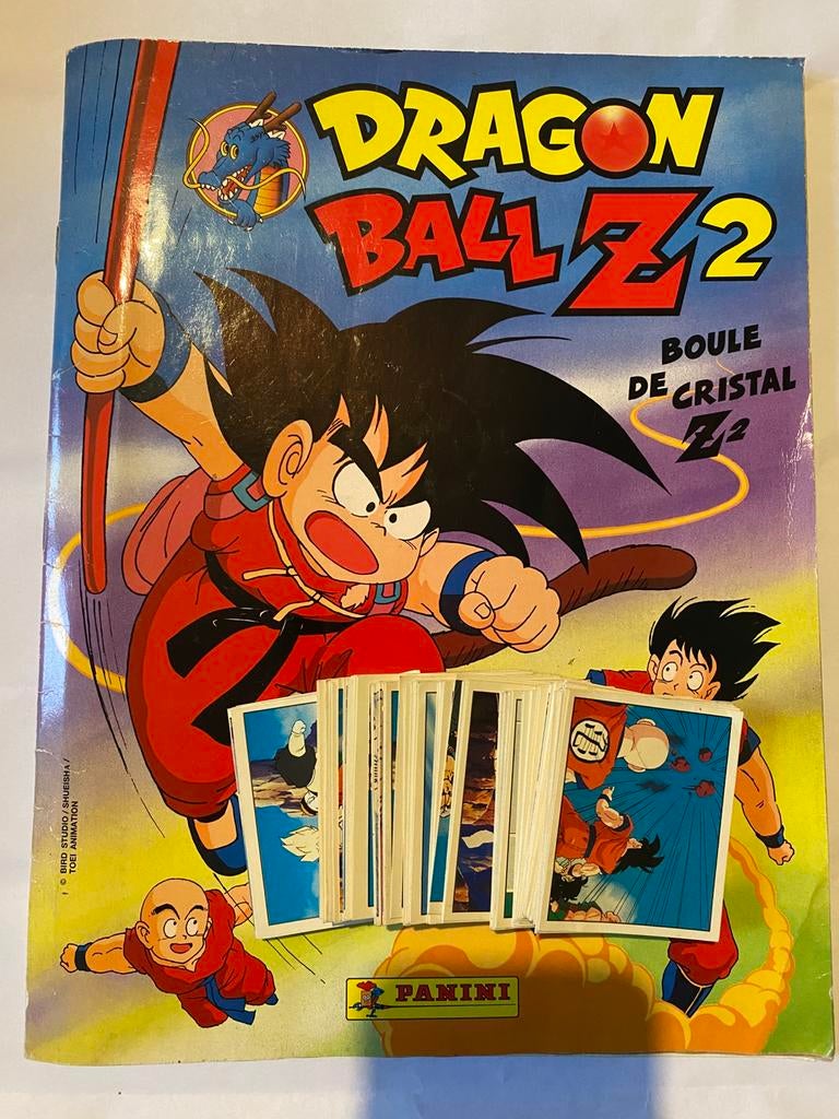 Dragon Ball Z 2, Panini-album + 120 kaarten, Ophalen of Verzenden, Zo goed als nieuw, Meerdere stickers