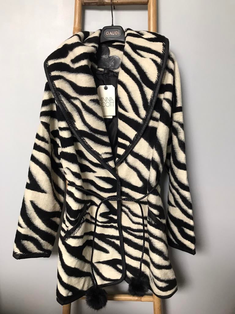 Nieuw Anna Scott zebrajack met label, maat M, Anna Scott, Nieuw, Maat 38/40 (M), Bruin
