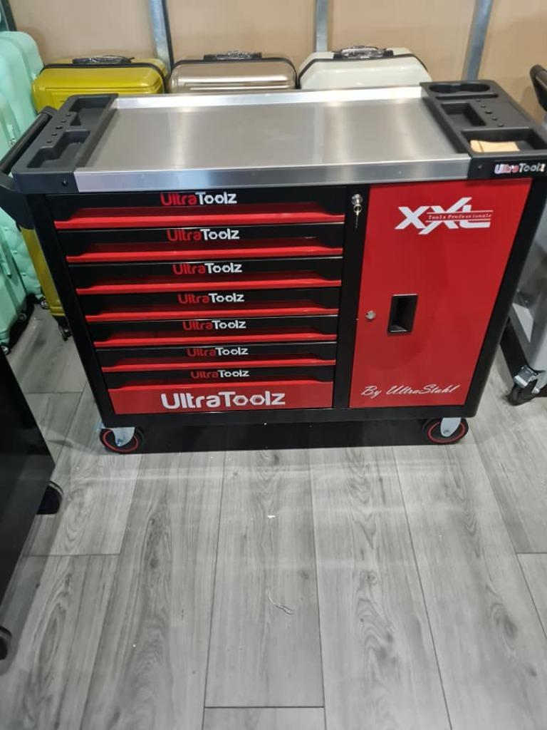 Chariot à outils XXL 7/7 tiroirs NEUF dans sa boîte, Enlèvement, Remplie, Neuf