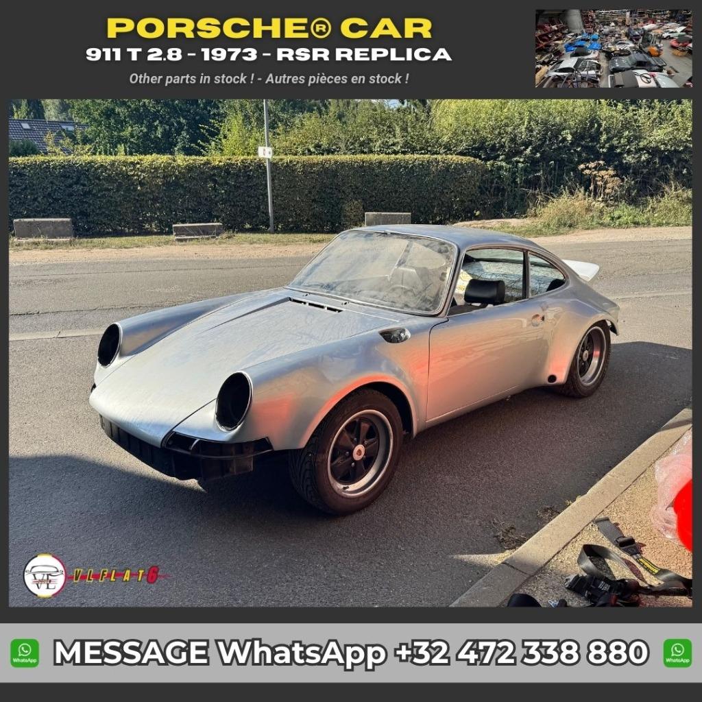 Porsche 911 T 2.8 1973 – Réplique RSR – À remonter, Argent ou Gris, Achat, Boîte manuelle, 2 portes