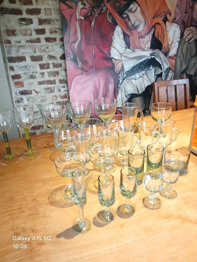 glazen spaans groen glas, Verzamelen, Glas en Drinkglazen, Ophalen, Nieuw, Overige typen