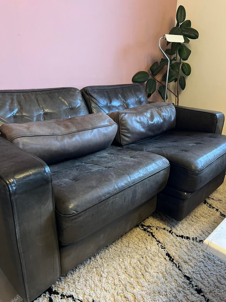 Zetel de Sede exclusive 1 & 2 zit + poef, Huis en Inrichting, Ophalen, Zo goed als nieuw