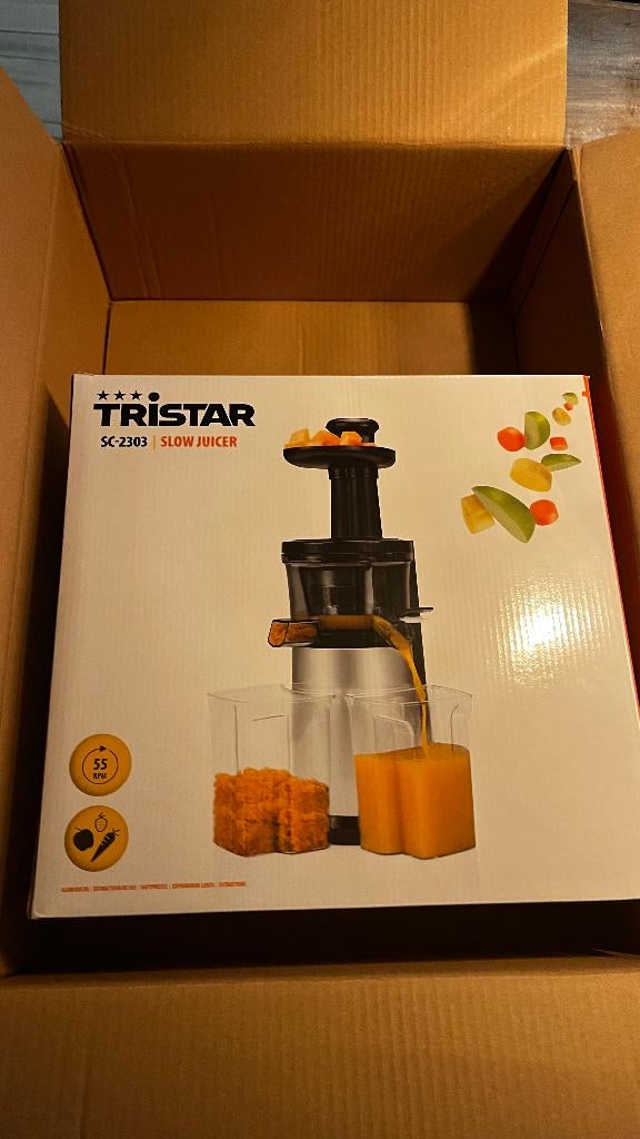 Tristar SC-2303 Slow juicer, Elektronische apparatuur, Juicers, Ophalen, Nieuw, Elektrisch, Slowjuicer
