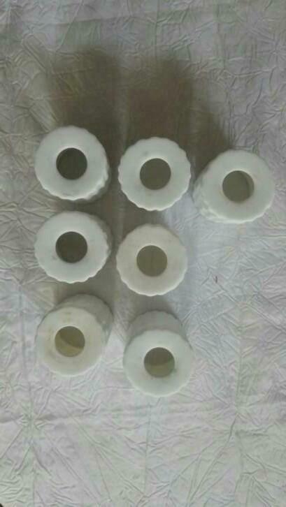 7 lampes pour spots en ceramique vintage eglo, Ophalen of Verzenden, Gebruikt