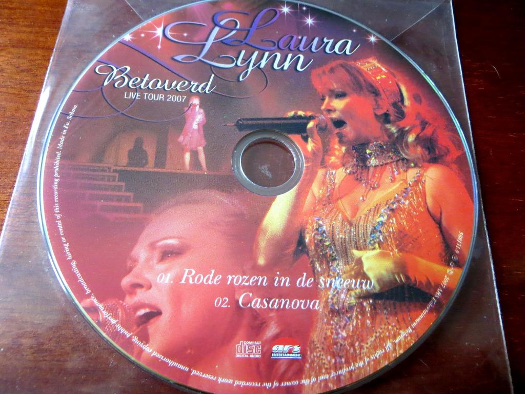 LAURA LYNN - 2 TRACK PROMO CD - BETOVERD LIVE TOUR 2007, Verzenden, Zo goed als nieuw, Pop