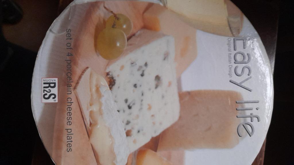 Ensemble de 4 assiettes à fromage en porcelaine, Enlèvement