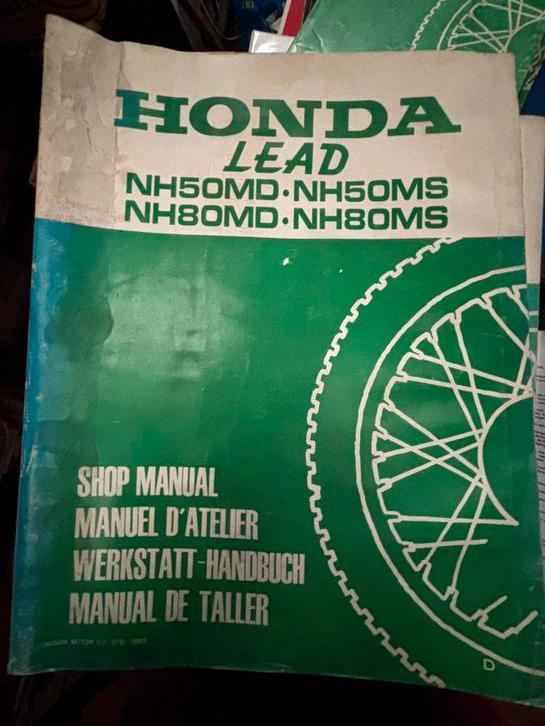 Manuel d'atelier Honda NH50 Lead, Enlèvement ou Envoi, Honda