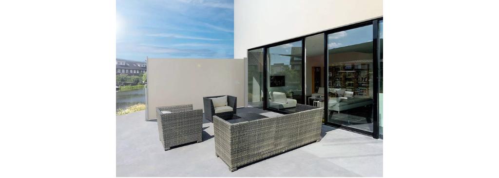 Pare-vent/séparateur terrasse beige ou rouge  (150 x 300 cm), Caravanes & Camping, Enlèvement, Neuf