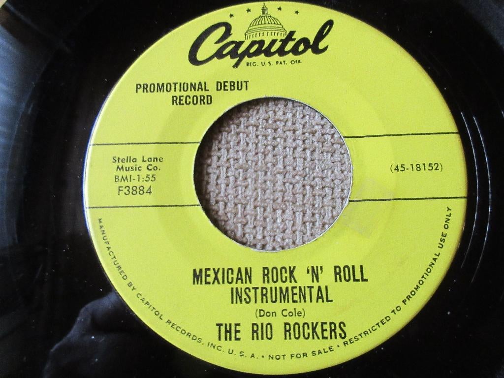 The Rio Rockers – Mexican Rock 'N' Roll / Mexicali Baby, Originele persing, Ophalen of Verzenden, Zo goed als nieuw, R&B en Soul