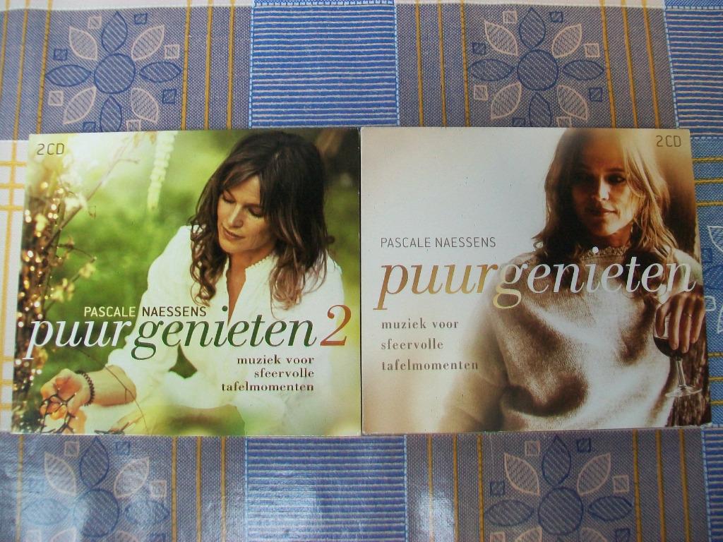 CD - Pascale Naessens - Puur Genieten 1-2 - Tafelmuziek, Ophalen of Verzenden, Gebruikt, Overige typen