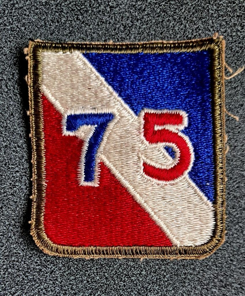Patch van de Amerikaanse 75e Infanteriedivisie uit de Tweede, Ophalen of Verzenden