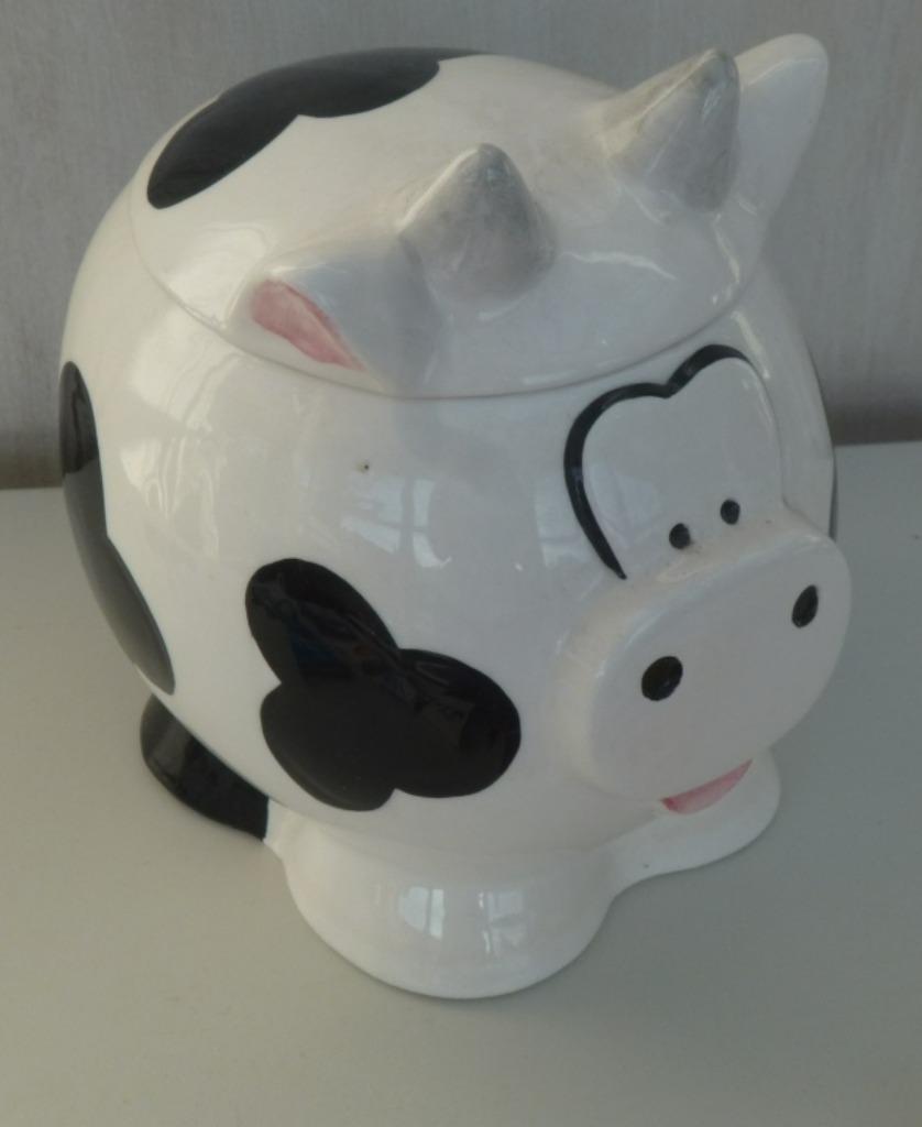 bocal avec couvercle vache, Enlèvement ou Envoi, Utilisé, Autres types, Autres matériaux