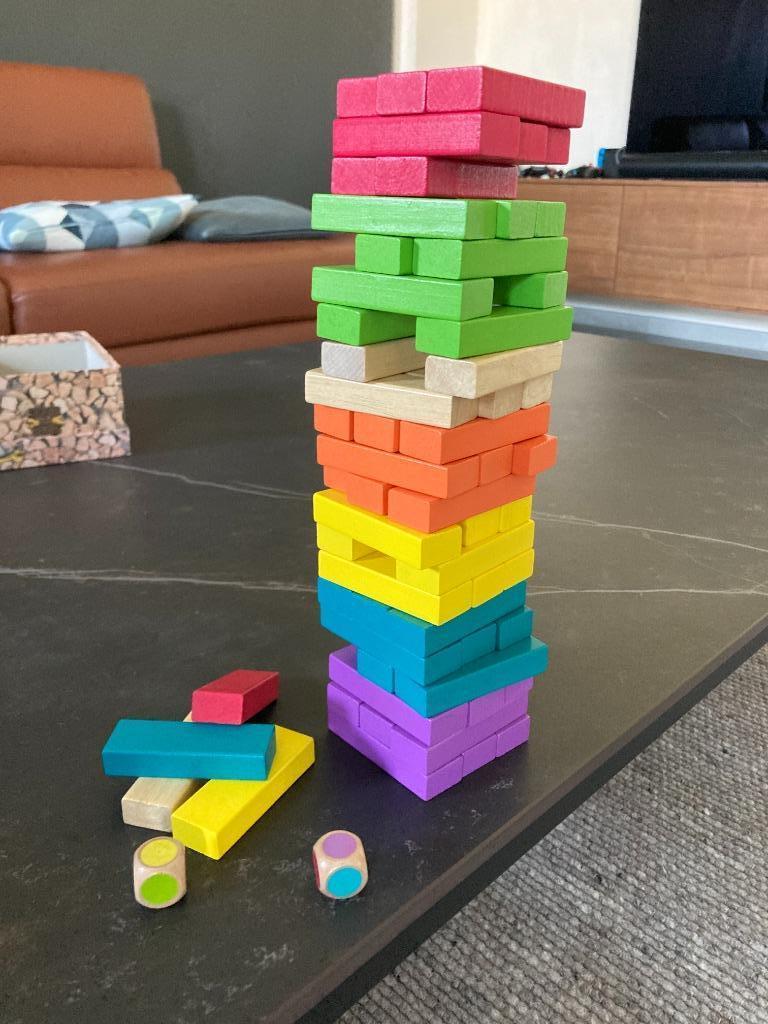 Blocs Falling Tower Color (Jenga), Enlèvement ou Envoi, Construction