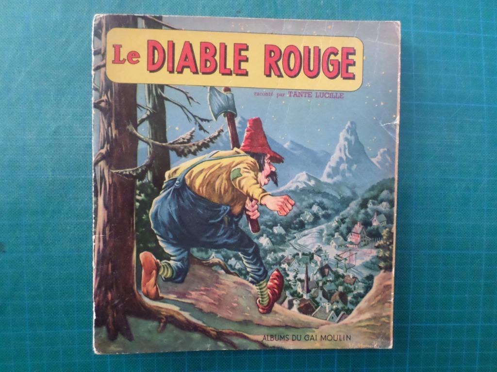 Le diable rouge - Histoire illustrée - année '50-'60 - 10 p., Garçon ou Fille, Enlèvement ou Envoi, Fiction général, Utilisé