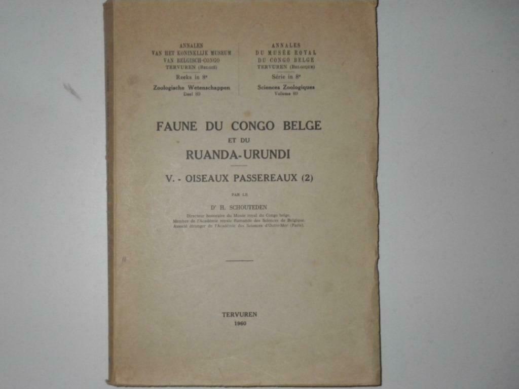Faune du Congo Belge et du Ruanda-Urundi V Oiseaux Passereau, Enlèvement, Utilisé, Oiseaux