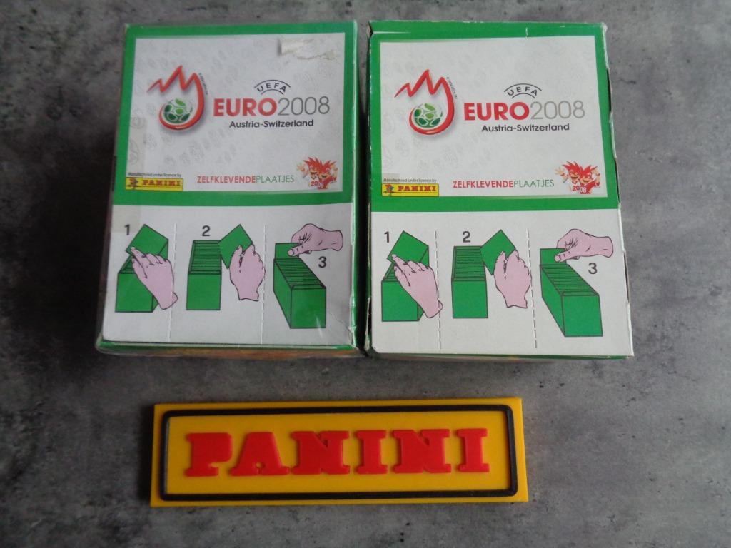 PANINI EURO 2008 boites 2X FOOTBALL ensemble 200 sachets, Enlèvement ou Envoi