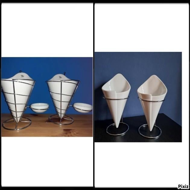 4 Supports pour frites, Enlèvement, Neuf
