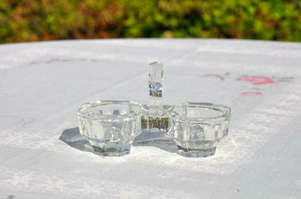 §  saleron en verre facette, Antiquités & Art, Enlèvement ou Envoi