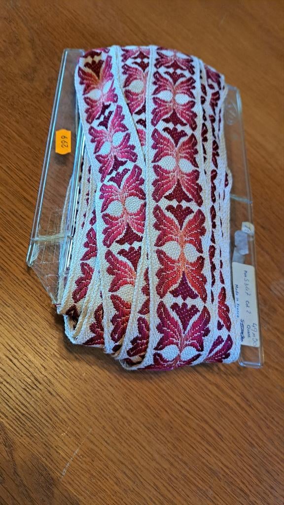 Vintage galon, sierlint, boordlint tassenband, Ophalen of Verzenden, Nieuw