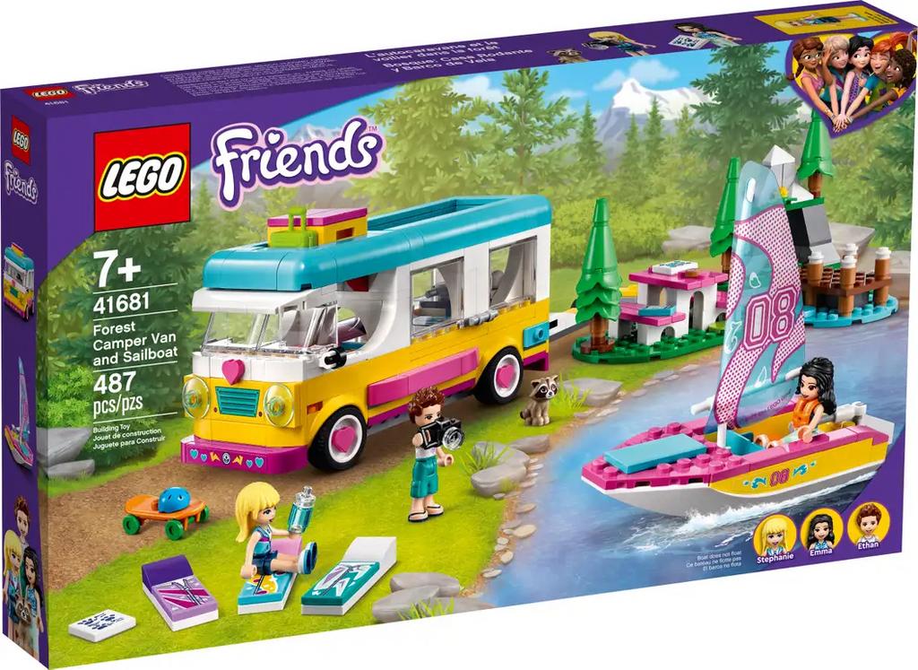 Lego Friends 41681 – Camping-car et voilier de la forêt, Ophalen, Gebruikt, Complete set, Lego