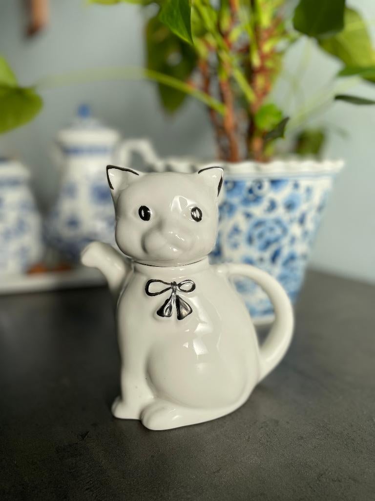 Vintage "Lucky Cat" theepot, Ophalen