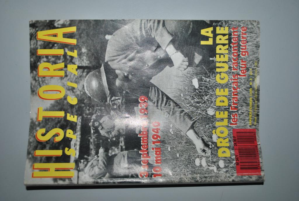 Historia Drole de guerre 1939/40 130 p. 1990, Livres, Envoi