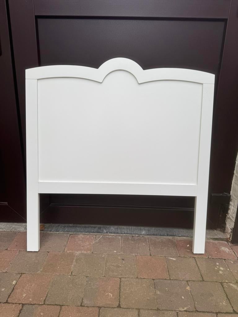 Tete de lit bois blanche pour lit 1 place, 90 cm, Enlèvement, Une personne, Comme neuf
