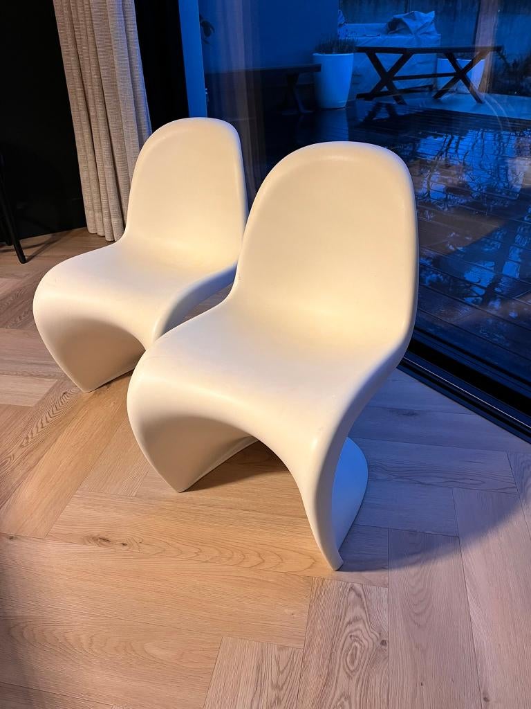 Verner Panton kinderstoel wit, Ophalen, Kunststof, Twee, Wit