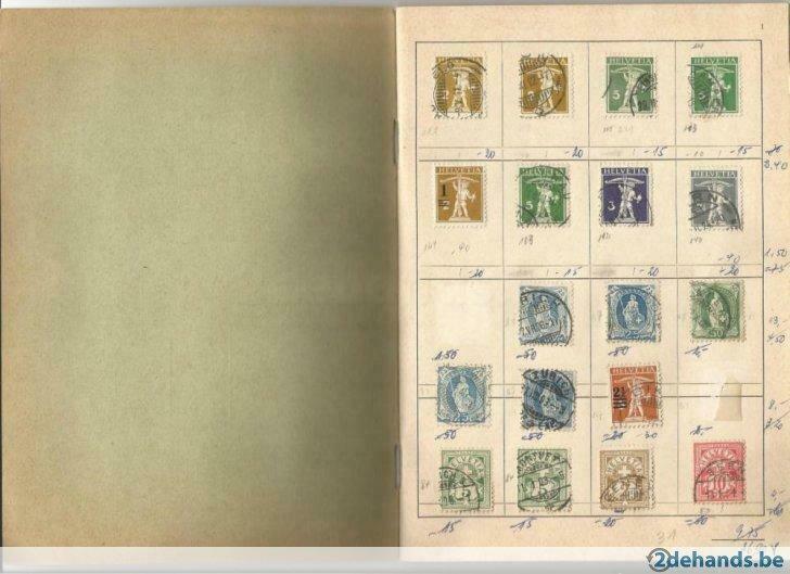 ruilboekje postzegels Zwitserland, Postzegels en Munten, Gestempeld