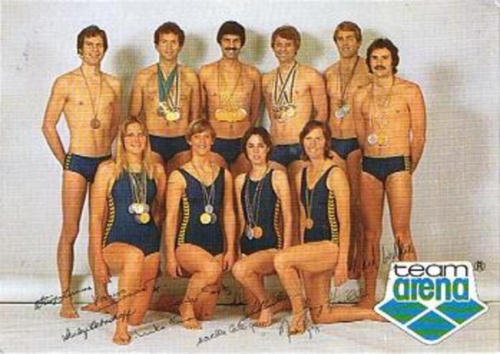 Prentkaart ZWEMMEN - Team arena (jaren '70), Enlèvement ou Envoi, Neuf
