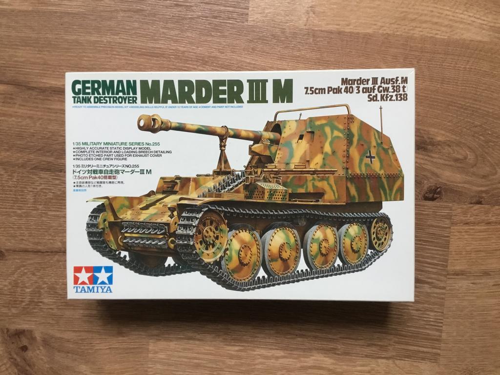 Tamiya 35255 Marder III M 1/35ème., Tank, 1:32 tot 1:50, Ophalen of Verzenden, Zo goed als nieuw