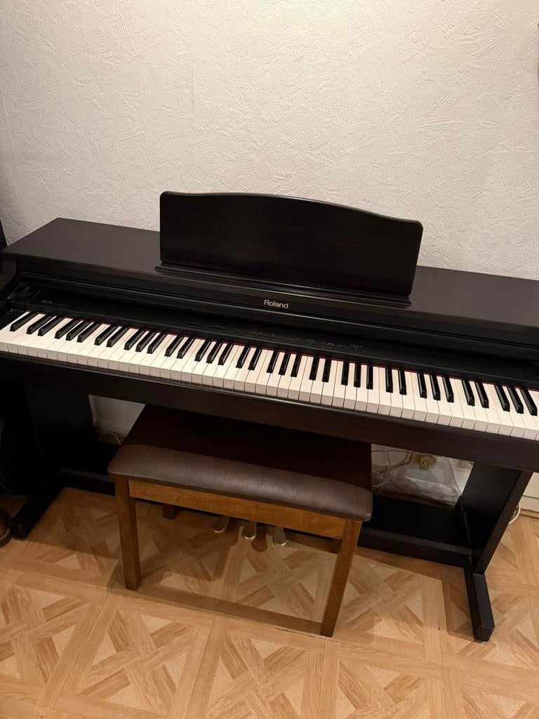 Roland piano, Ophalen of Verzenden, Gebruikt, Zwart, Piano