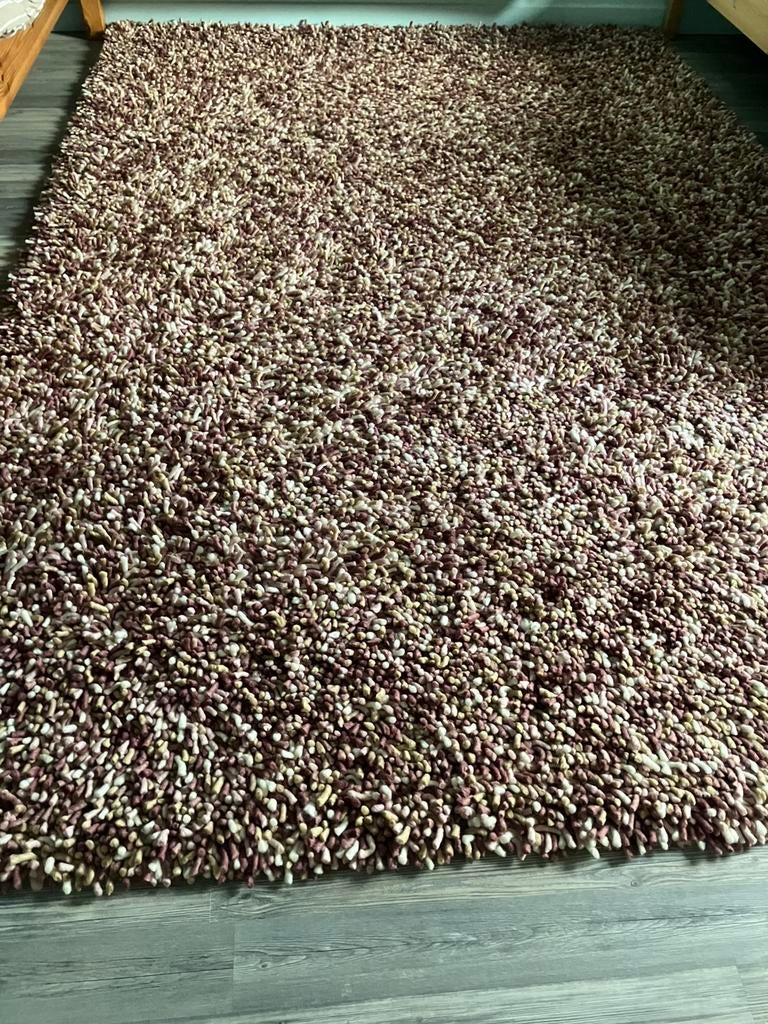 Tapijt Brinker Wine Red showroommodel, Neuf, Shaggy, 200 cm ou plus, 200 cm ou plus