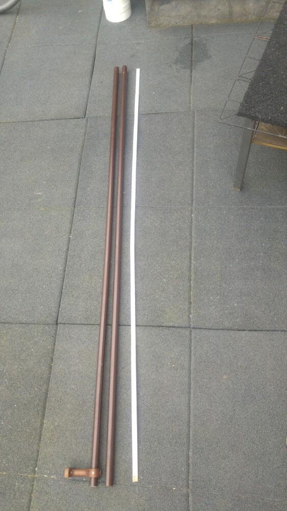 2 Barres de tentures tringles a rideaux 180cm x 2.3cm, Enlèvement, Comme neuf