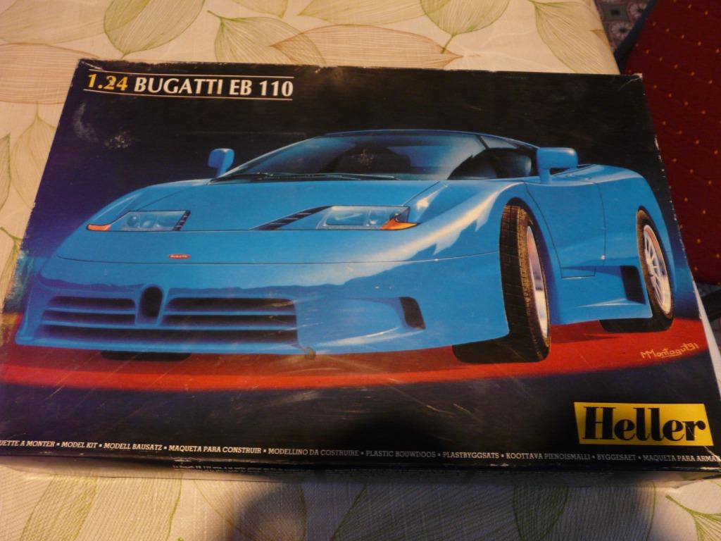 BUGATTI EB110 HELLER 1/24, Hobby & Loisirs créatifs, Modélisme | Voitures & Véhicules, Voiture, Plus grand que 1:32, Comme neuf