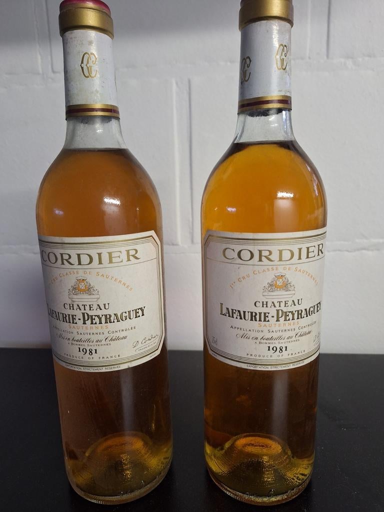 dessertwijn, CORDIER jaar 1981, Ophalen, Frankrijk, Vol, Witte wijn