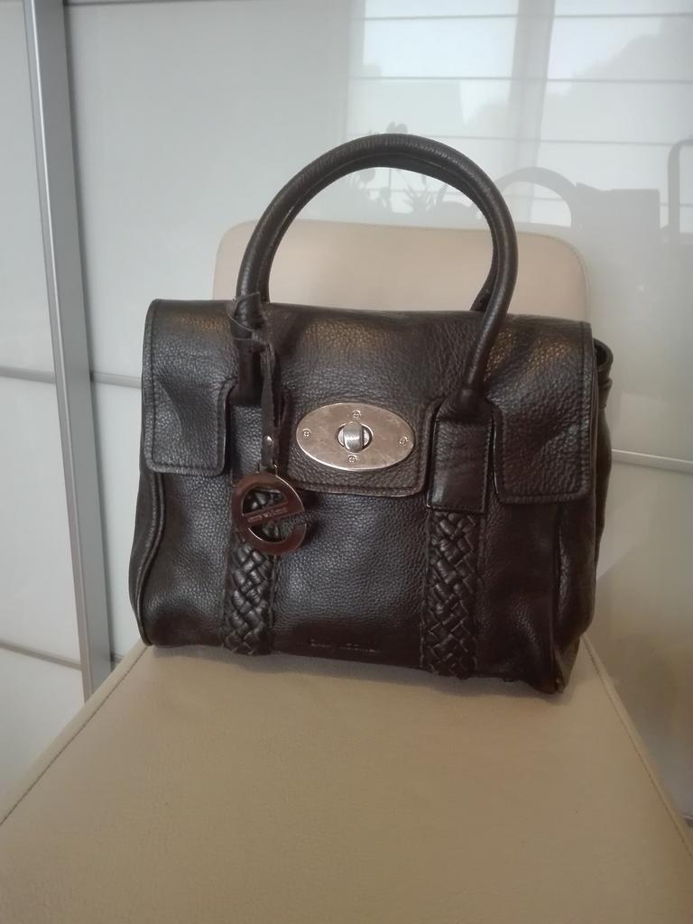 Handtas leder merk “ EMMY WIELEMAN “, Ophalen, Zo goed als nieuw, Zwart, Handtas
