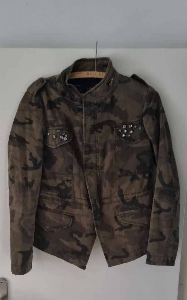 Veste camouflage zara femme, Zara, Gedragen, Maat 42/44 (L), Groen