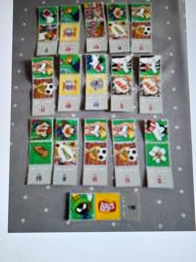 Set van 16 Looney Tunes Smiths stickers, Ophalen of Verzenden, Looney Tunes