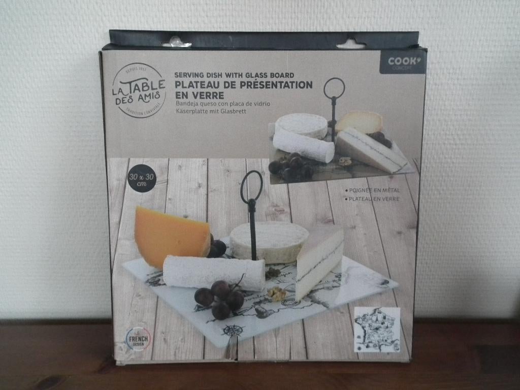 Plateau en verre (COOK) nouveau avec la boîte, Neuf, Plateau, Verre, Autres styles