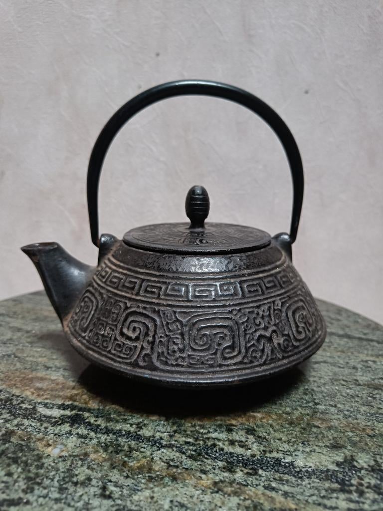 Vintage Japanse gietijzeren theepot, Ophalen of Verzenden, Gebruikt